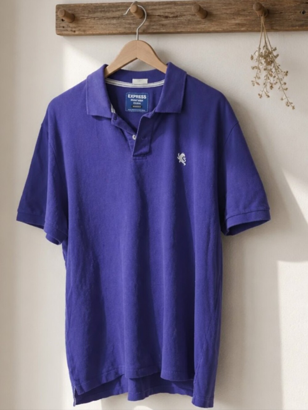 Express Men's Classic Purple Polo Shirt Modern Fit Size XXL / TTG